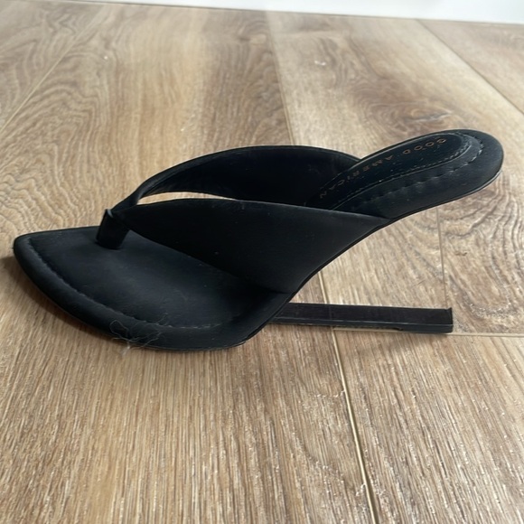 Good American black neoprene clear wedge thong 7 - Picture 4 of 6